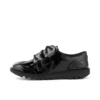 Junior meisjes Kick Lo Brogue lakleer zwart