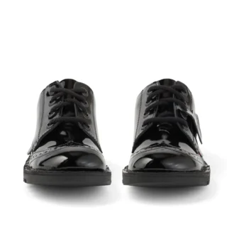 Junior meisjes Kick Lo Brogue lakleer zwart
