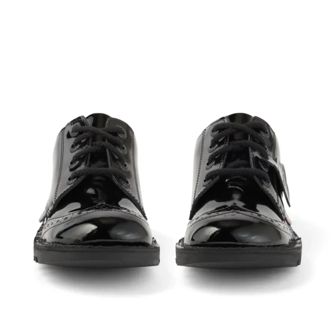 Junior meisjes Kick Lo Brogue lakleer zwart