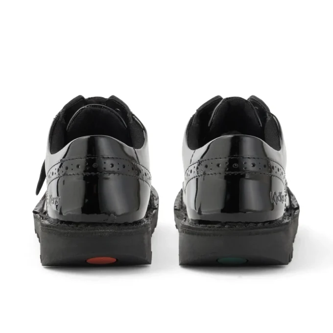 Junior meisjes Kick Lo Brogue lakleer zwart