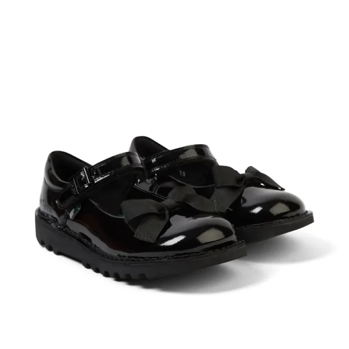Junior meisjes Kick Mj Bow lakleer zwart