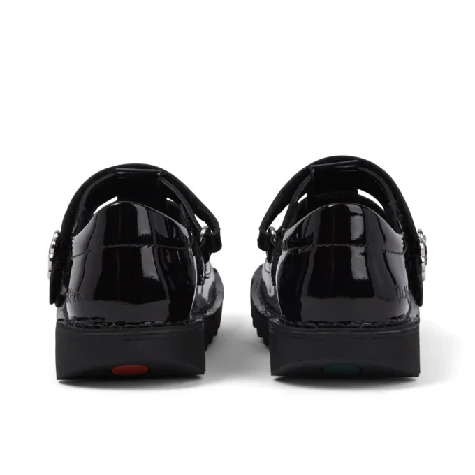 Junior meisjes Kick T-Bar Meadow lakleer zwart Junior meisjes Kick T-Bar Meadow lakleer zwart