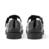 Junior meisjes Lachly Brogue T-Bar lakleer zwart