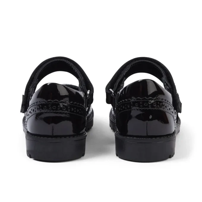 Junior meisjes Lachly MJ Brogue lakleer zwart