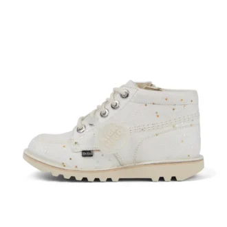 Junior Unisex Kick Hi Glitter Boots Wit