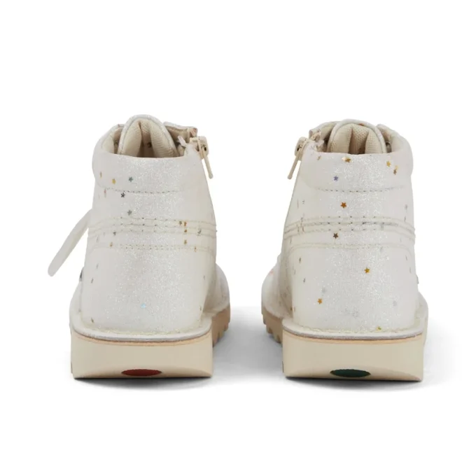 Junior Unisex Kick Hi Glitter Boots Wit