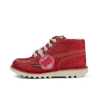 Junior Unisex Kick Hi Glitter Schoenen Rood
