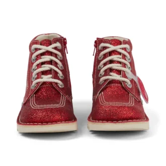 Junior Unisex Kick Hi Glitter Schoenen Rood
