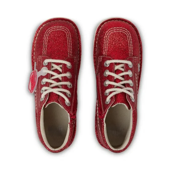 Junior Unisex Kick Hi Glitter Schoenen Rood