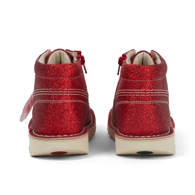 Junior Unisex Kick Hi Glitter Schoenen Rood