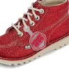 Junior Unisex Kick Hi Glitter Schoenen Rood