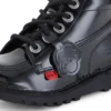 Junior Unisex Kick Hi Zip lakleer zwart