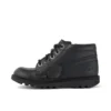 Junior Unisex Kick Hi Zip Leather Alternative Zwart