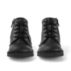 Junior Unisex Kick Hi Zip Leather Alternative Zwart