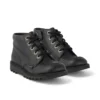 Junior Unisex Kick Hi Zip Leather Alternative Zwart