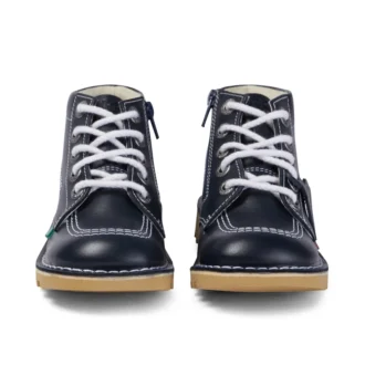 Junior Unisex Kick Hi Zip Leer Navy