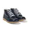 Junior Unisex Kick Hi Zip Leer Navy