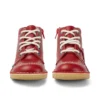 Junior Unisex Kick Hi Zip Leer Rood