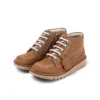 Junior Unisex Kick Hi Zip Leer Tan