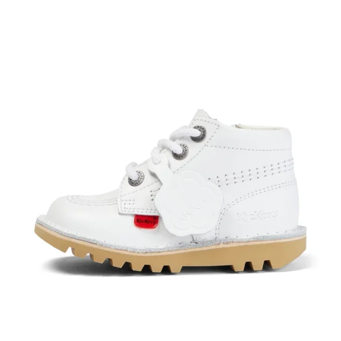 Junior Unisex Kick Hi Zip Leer Wit