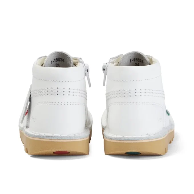 Baby Unisex Kick Hi Zip Leer Wit