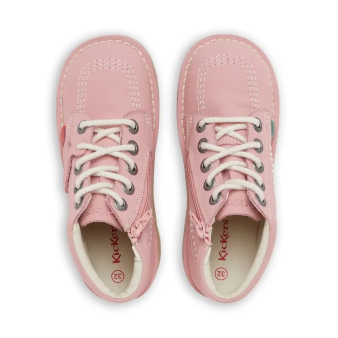 Junior Unisex Kick Hi Zip Nubuck Lichtroze