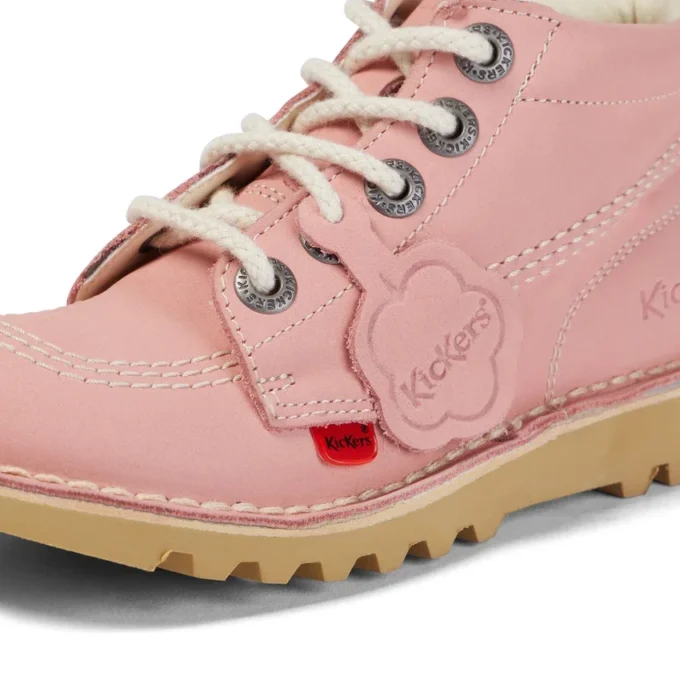 Junior Unisex Kick Hi Zip Nubuck Lichtroze