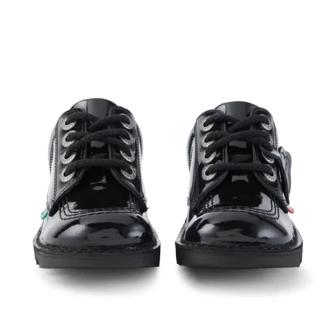 Junior Unisex Kick Lo lakleder zwart