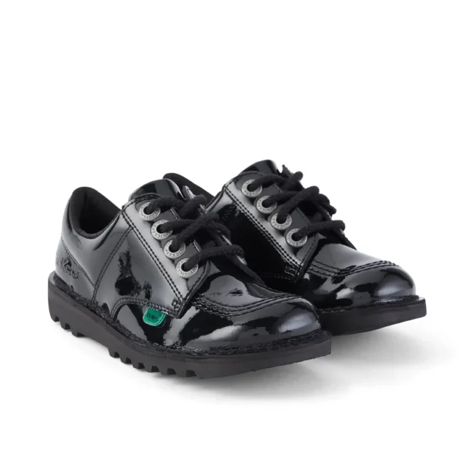 Junior Unisex Kick Lo lakleder zwart