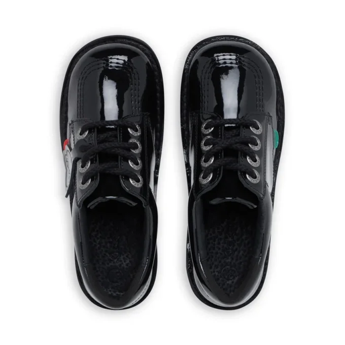 Junior Unisex Kick Lo lakleder zwart