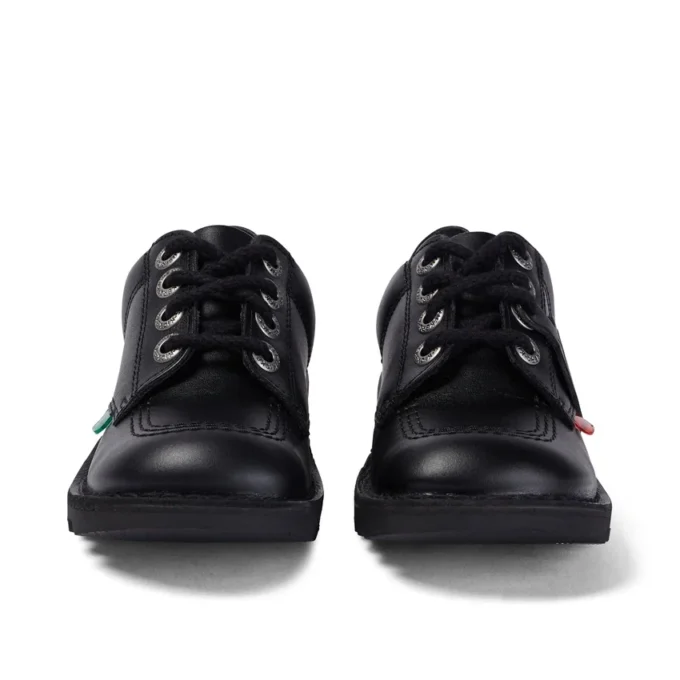 Junior Unisex Kick Lo Leer Zwart