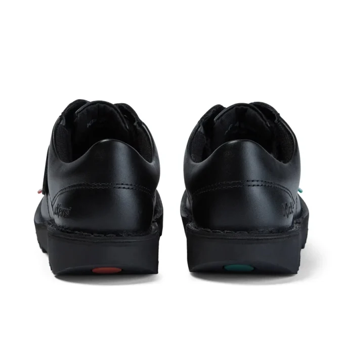 Junior Unisex Kick Lo Leer Zwart