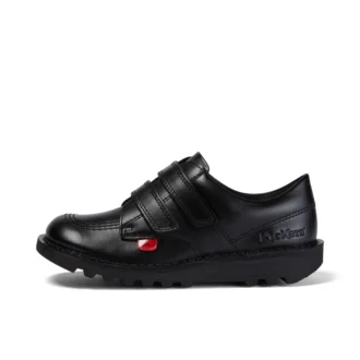 Junior Unisex Kick Lo Twin Vel Leer Zwart