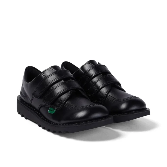 Junior Unisex Kick Lo Twin Vel Leer Zwart
