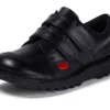 Junior Unisex Kick Lo Twin Vel Leer Zwart