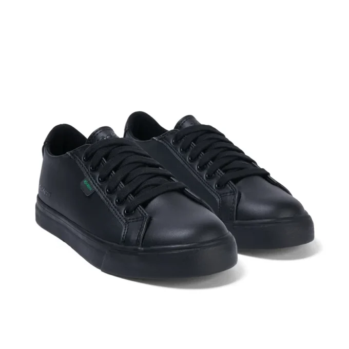 Junior Unisex Tovni Lacer leer alternatief zwart