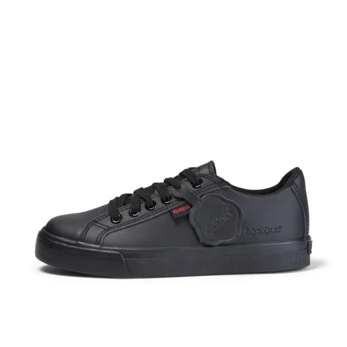 Junior Unisex Tovni Lacer Leer Zwart