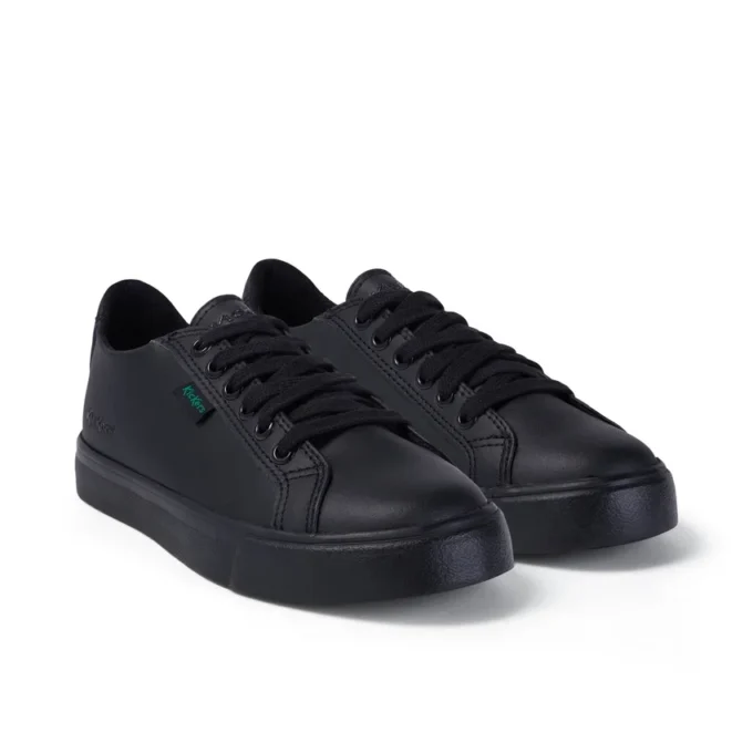 Junior Unisex Tovni Lacer Leer Zwart