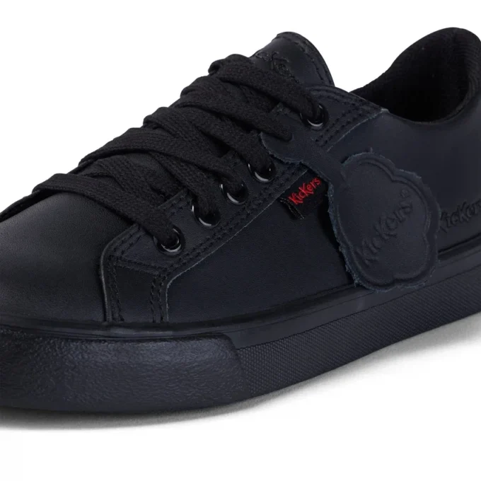 Junior Unisex Tovni Lacer Leer Zwart