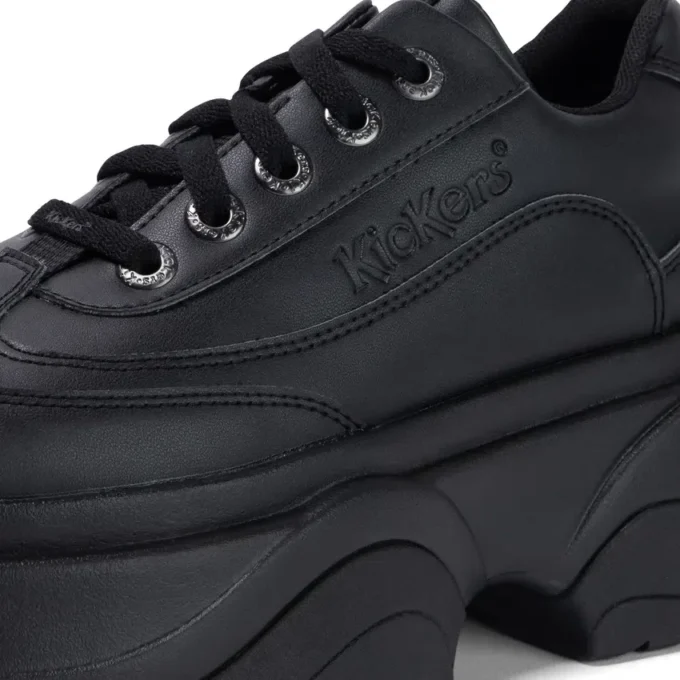 Kade Lo voor volwassenen, unisex, alternatief leer, zwart