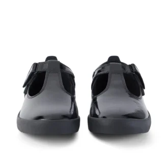 Kariko T-bar lakleren sandalen voor meisjes, zwart