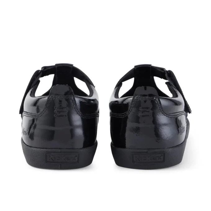 Kariko T-bar lakleren sandalen voor meisjes, zwart