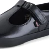 Kariko T-bar lakleren sandalen voor meisjes, zwart