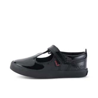 Kariko T-Strap lakschoen voor meisjes, zwart