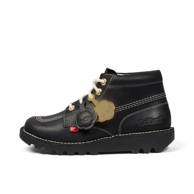 Kick Hi Goldie-laarzen voor volwassenen, unisex, zwart