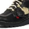Kick Hi Goldie-laarzen voor volwassenen, unisex, zwart