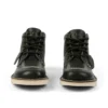 Kick Hi-laarzen voor volwassenen, unisex, generfd leer, Mains, donkergroen