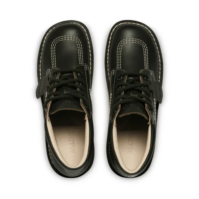 Kick Hi-laarzen voor volwassenen, unisex, generfd leer, Mains, donkergroen
