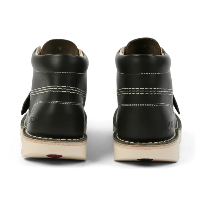 Kick Hi-laarzen voor volwassenen, unisex, generfd leer, Mains, donkergroen