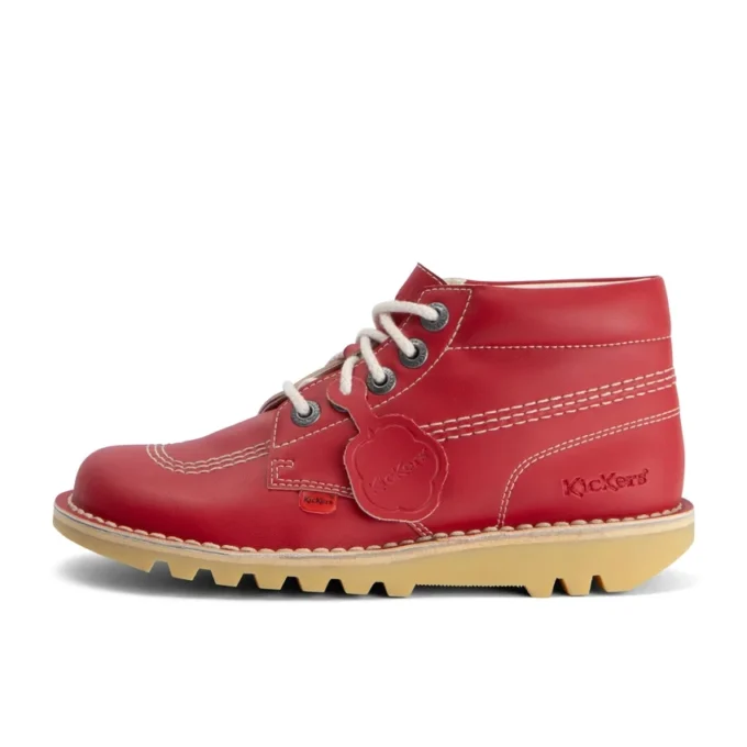 Kick Hi Leather Alternative voor volwassenen, unisex, rood